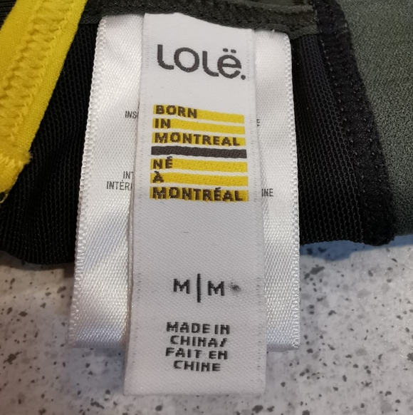 Lolë Sports Bras - Olive with Yellow and Pink with Burgundy - Picture 4 of 12